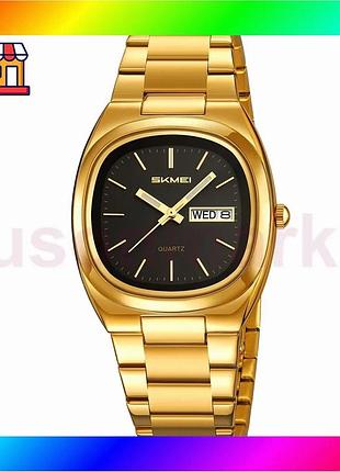 Bs часы skmei gold-black best mix наручные спортивные водонепроницаемые для мужчин стильные аксессуары bas77/n