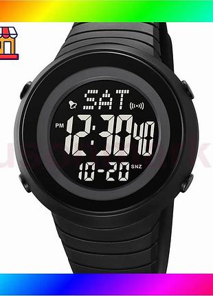 Bs часы skmei 2152bkbk best mix all black спортивные электронные мужские с будильником и подсветкой bas77/n