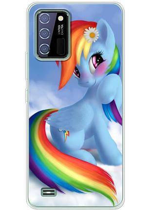 Чехол силиконовый с картинкой на oukitel c25 (литл пони, my little pony)