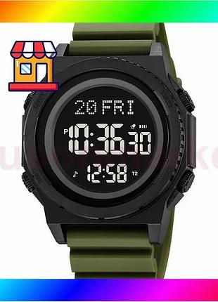 Bs часы skmei 2357ag best mix army green электронные мужские с будильником и секундомером спортивные bas77/n