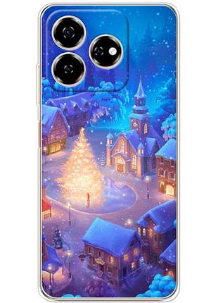 Чохол силіконовий з картинкою на zte nubia v60 (новорічний)