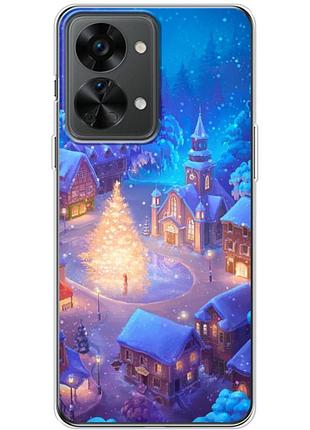 Чохол силіконовий з картинкою на oneplus nord 2t (новорічний)