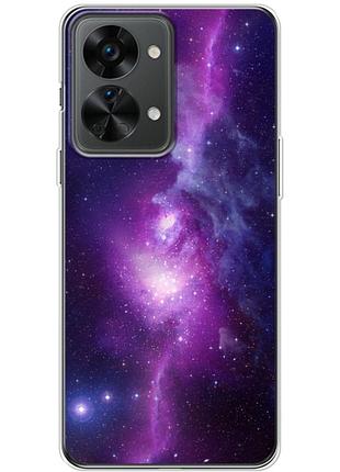 Чохол силіконовий з картинкою на oneplus nord 2t (космос)