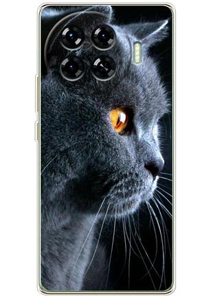 Чохол силіконовий з картинкою на tecno spark 20 pro plus (британський кіт)