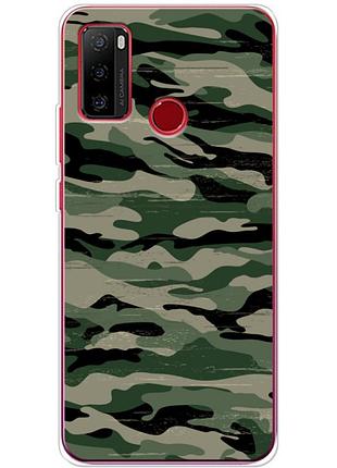 Чехол силиконовый с картинкой на ulefone note 10 (патриотический, камуфляж)