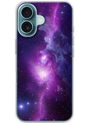 Чехол силиконовый с картинкой на iphone 16 (космос)