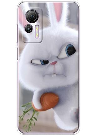 Чехол силиконовый с картинкой на ulefone note 14 (кролик снежок)