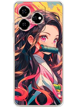 Чехол силиконовый с картинкой на zte nubia v60 (аниме, anime)