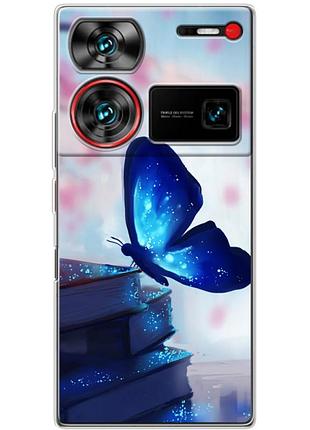 Чохол силіконовий з картинкою на zte nubia z60 ultra (метелик)
