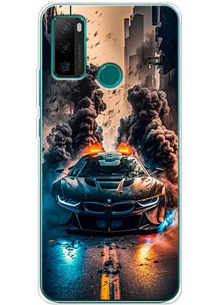 Чохол силіконовий з картинкою на ulefone note 10p (машина bmw i8)