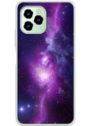 Чехол силиконовый с картинкой на oukitel c21 pro (космос)