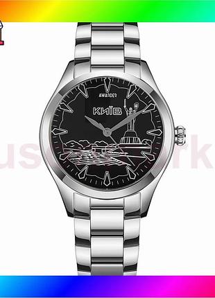 Bs часы awarder silver-black best mix женские классические нержавеющая сталь для повседневной носки ст bas77/n