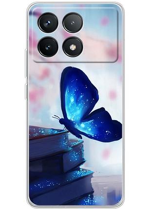 Чохол силіконовий з картинкою на xiaomi poco f6 pro (метелик)