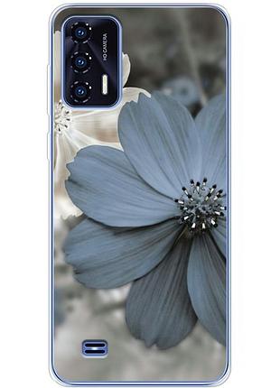 Чехол силиконовый с картинкой на oukitel c31 (цветок гербера)