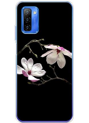 Чехол силиконовый с картинкой на ulefone note 12 (цветок, монголия)