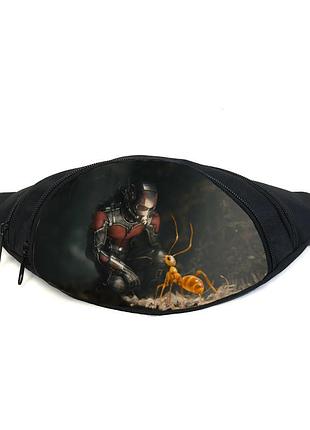 Поясна сумка бананка людина мураха (gb — ant man 02) gear bag чорна