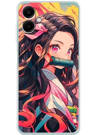 Чехол силиконовый с картинкой на samsung galaxy a06 (a065) (аниме, anime)