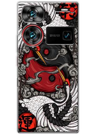 Чехол силиконовый с картинкой на zte nubia z60 ultra (знак инь янь)