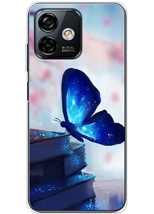 Чохол силіконовий з картинкою на ulefone note 16 pro (метелик)