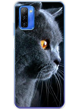 Чехол силиконовый с картинкой на ulefone note 12 (британский кот)