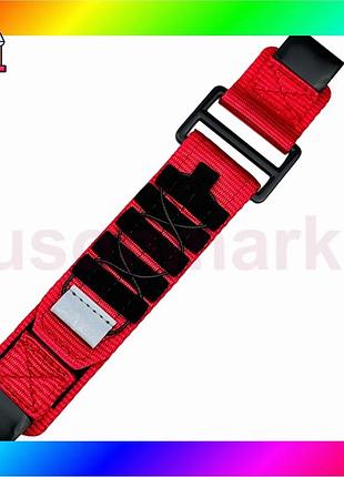 Bs ремінець для годинника best mix nylon pro garmin червоний 22 мм нейлоновий браслет для чоловіків та bas77/n