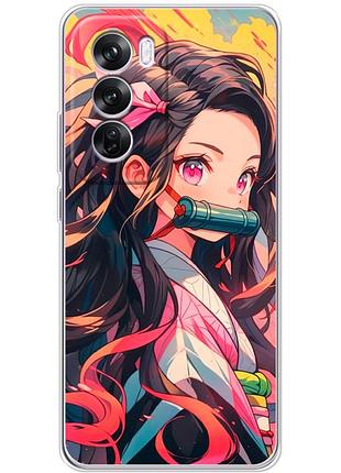 Чохол силіконовий з картинкою на oppo reno 12 pro (аніме, anime)