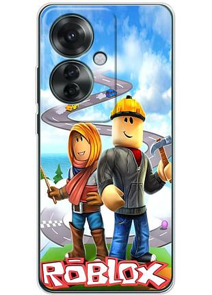 Чохол силіконовий з картинкою на oppo reno 11 f (роблокс, roblox)