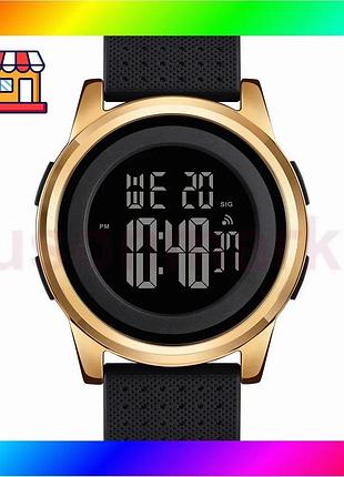 Bs часы skmei 1502gd best mix gold электронные мужские водонепроницаемые спортивные с будильником и по bas77/n