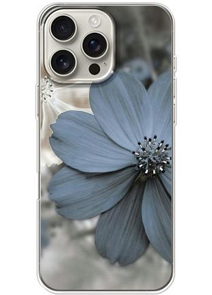 Чехол силиконовый с картинкой на iphone 16 pro max (цветок гербера)