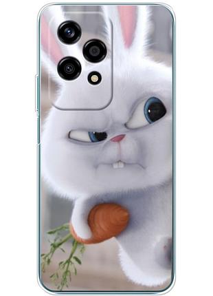 Чехол силиконовый с картинкой на huawei honor 200 lite (кролик снежок)