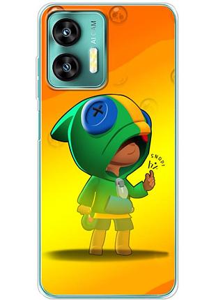Чехол силиконовый с картинкой на oukitel c35 (бравл старс, brawl stars)