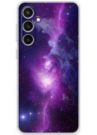 Чехол силиконовый с картинкой на samsung galaxy s24 fe (s721) (космос)