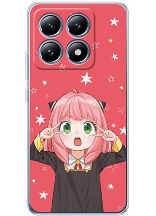 Чехол силиконовый с картинкой на xiaomi 14t (аниме, anime)