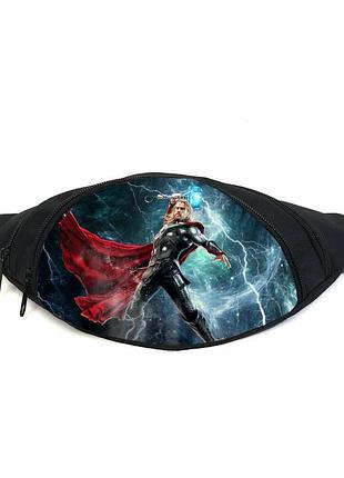Поясная сумка бананка тор марвел (gb - thor 03) gear bag черная