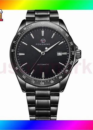Bs часы forsining 8294 best mix black steel наручные мужские стильные механические для повседневного н bas77/n