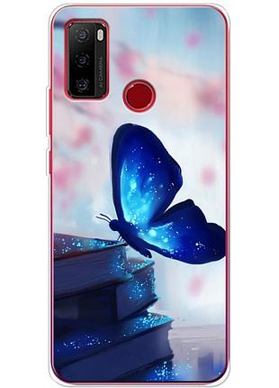 Чохол силіконовий з картинкою на ulefone note 10 (метелик)