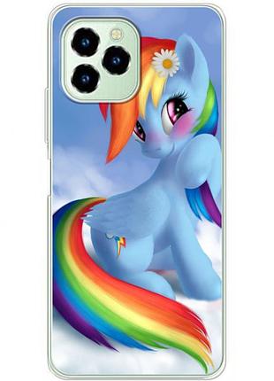 Чехол силиконовый с картинкой на oukitel c21 pro (литл пони, my little pony)