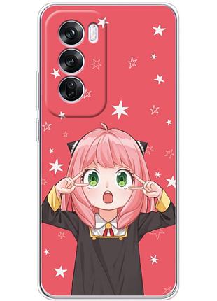 Чохол силіконовий з картинкою на oppo reno 12 pro (аніме, anime)