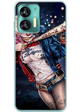 Чехол силиконовый с картинкой на oukitel c35 (харли квинн, harley quinn)