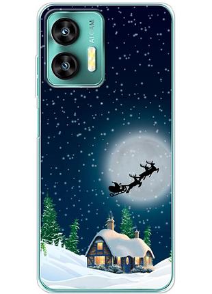 Чохол силіконовий з картинкою на oukitel c35 (новорічний)