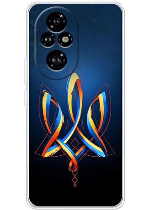 Чехол силиконовый с картинкой на huawei honor 200 pro (патриотический, герб украины)