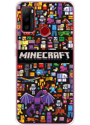 Чохол силіконовий з картинкою на ulefone note 10 (майнкрафт, minecraft)
