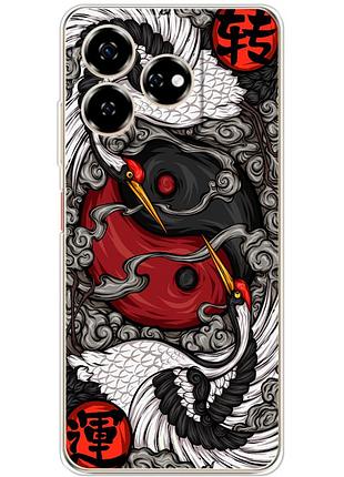 Чехол силиконовый с картинкой на zte nubia v60 (знак инь янь)