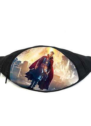 Поясная сумка бананка доктор стрендж (gb - doctor strange 02) gear bag черная