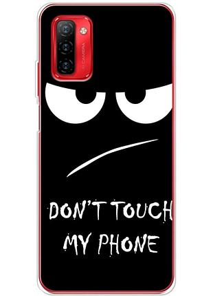 Чехол силиконовый с картинкой на ulefone note 12p (не трогай мой телефон)