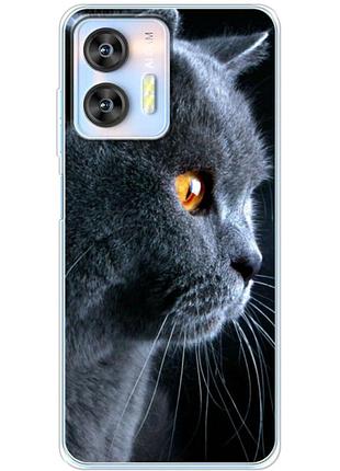 Чехол силиконовый с картинкой на oukitel c36 (британский кот)