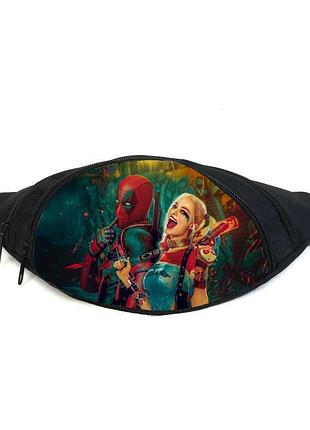Поясная сумка бананка дэдпул (gb - deadpool 07) gear bag черная
