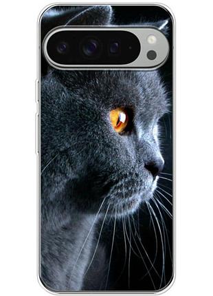 Чохол силіконовий з картинкою на google pixel 9 pro xl (британський кіт)