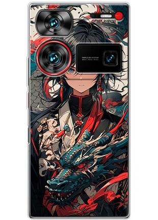 Чехол силиконовый с картинкой на zte nubia z60 ultra (аниме, anime)