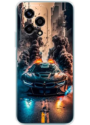 Чохол силіконовий з картинкою на huawei honor 200 lite (машина bmw i8)